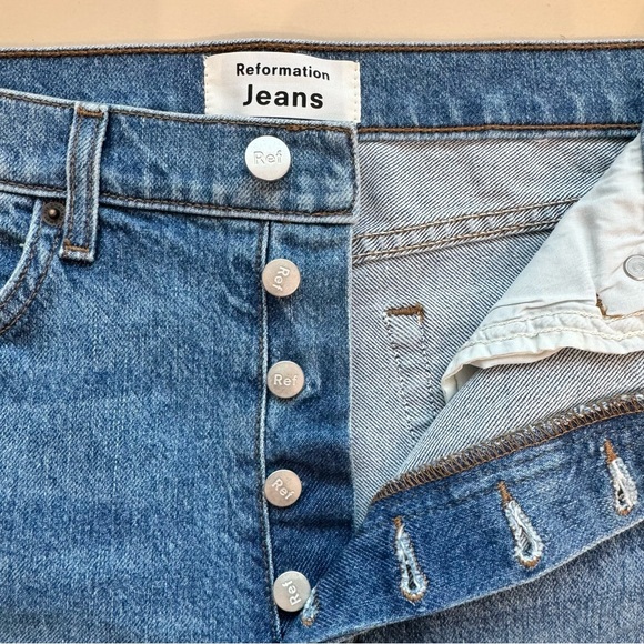 Reformation Serena High Skinny Denim Jean in Color Maya Size 29 High Rise - Picture 4 of 15